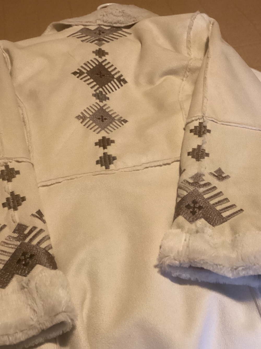 Johnny Was BIYA cream colored coat SZ XS